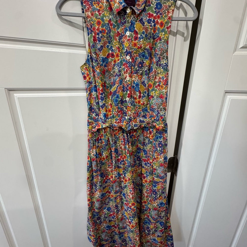 J. Crew Liberty of London Multicolor Floral Midi Dress - Picture 2 of 5